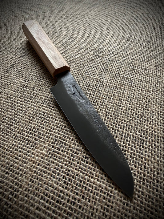 Petty knife | Carbon steel | English walnut handle