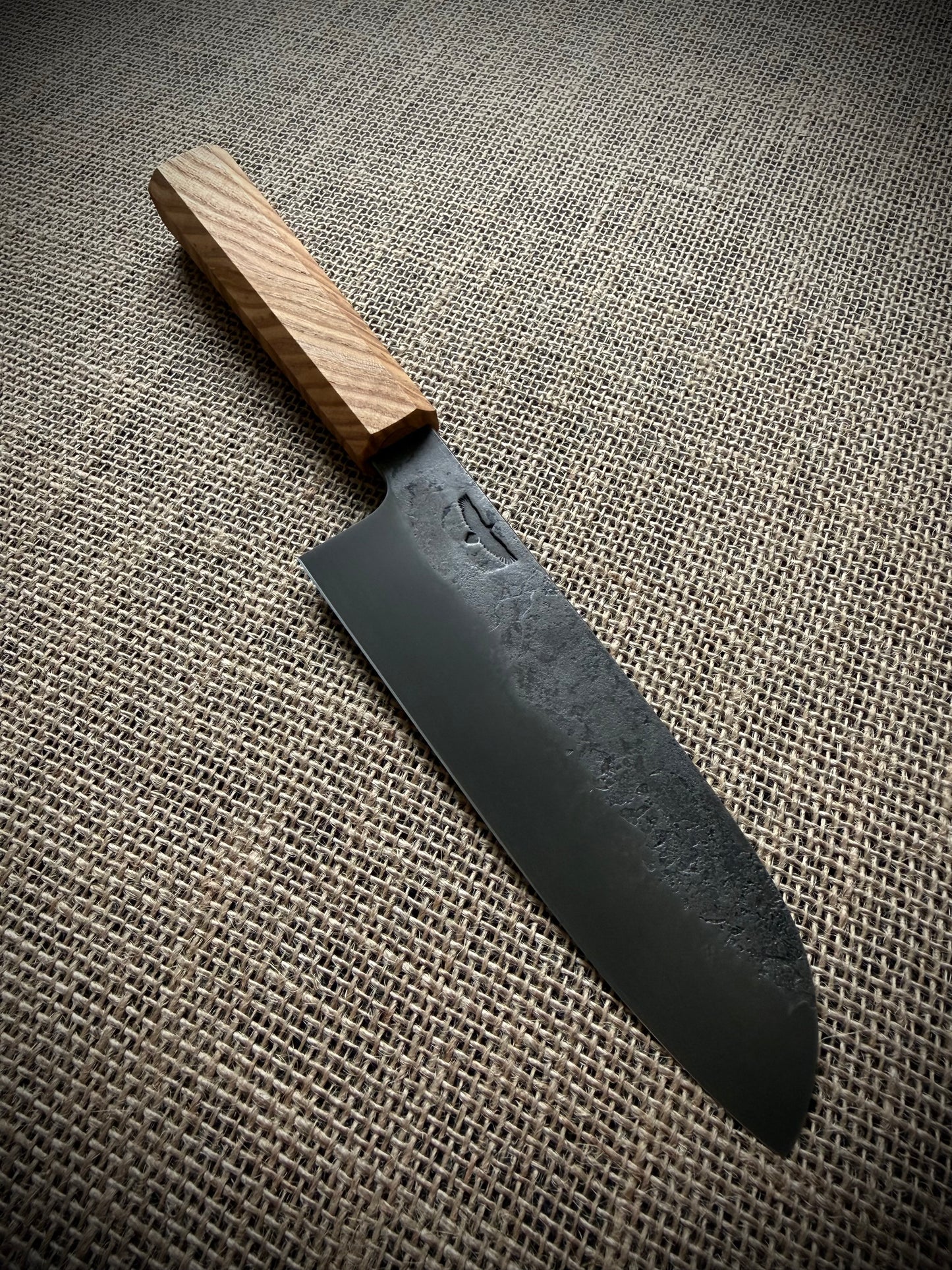 Santoku | Carbon steel | Ash handle