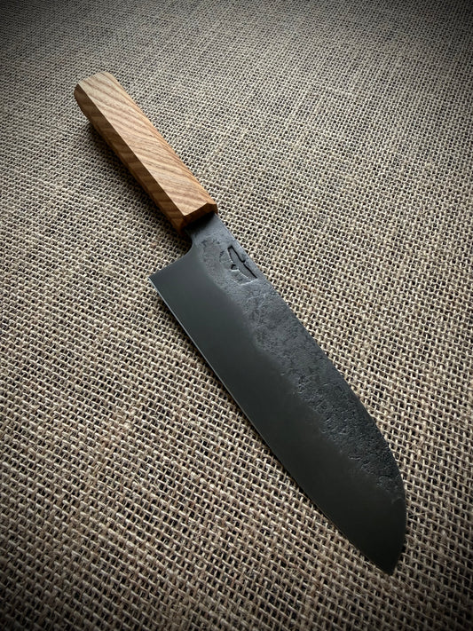 Santoku | Carbon steel | Ash handle