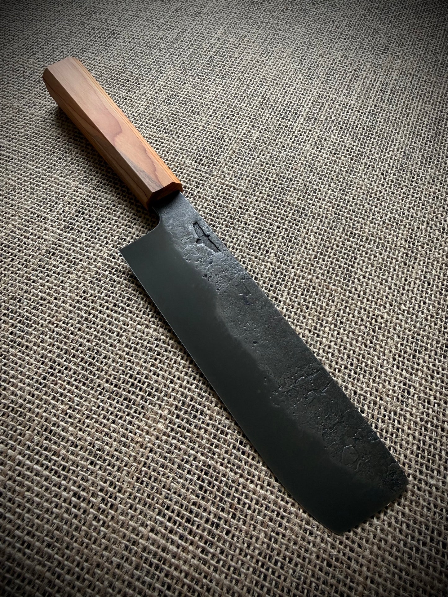 Nakiri | Carbon steel | Yew handle