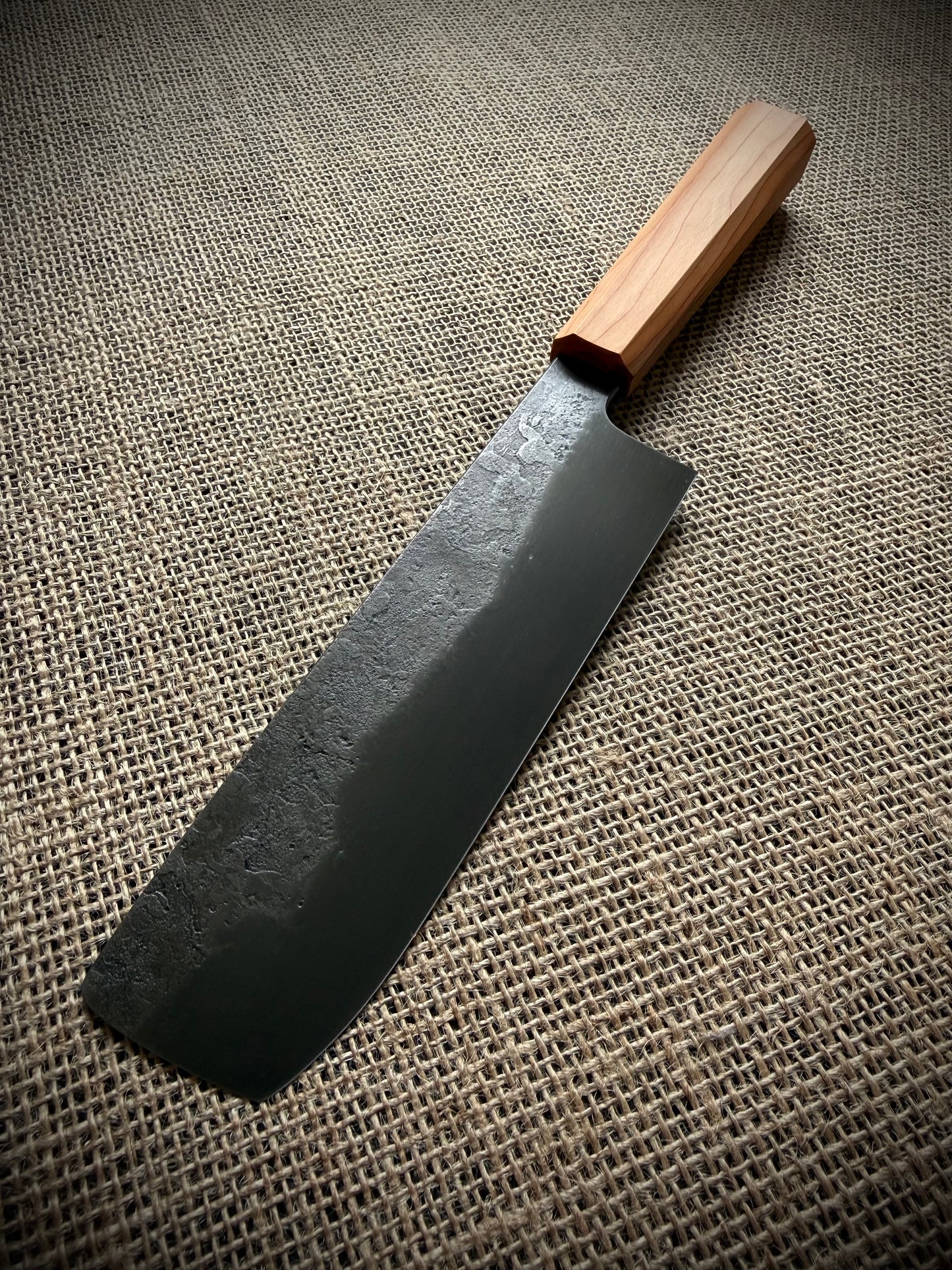 Nakiri | Carbon steel | Yew handle
