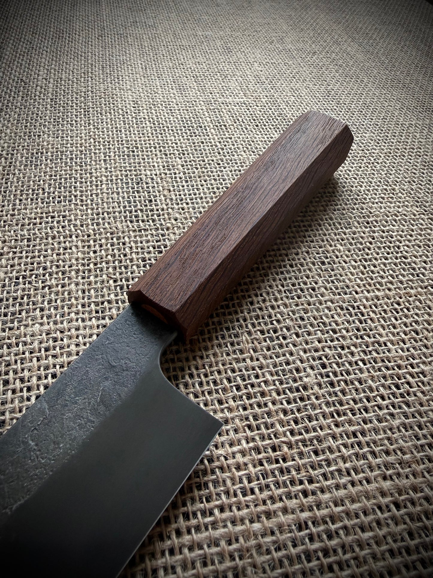 Gyuto | Carbon steel | Brown oak handle
