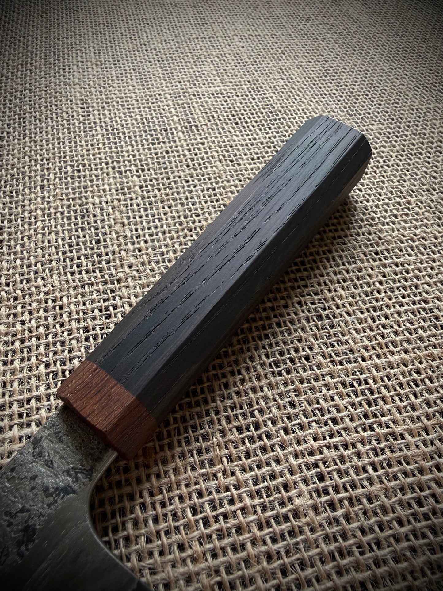 Gyuto | Wrought iron san mai | Bog oak handle