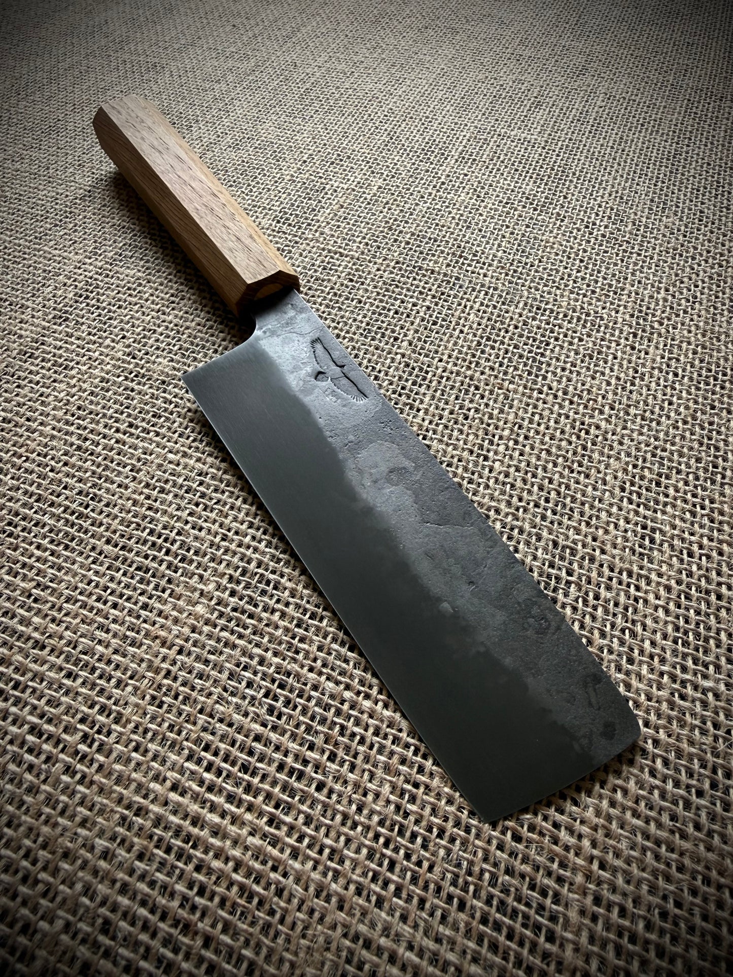 Nakiri | Carbon steel | Oak handle