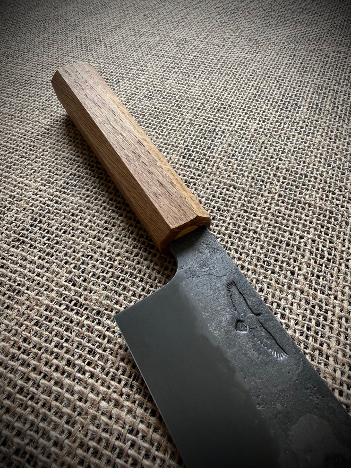 Nakiri | Carbon steel | Oak handle