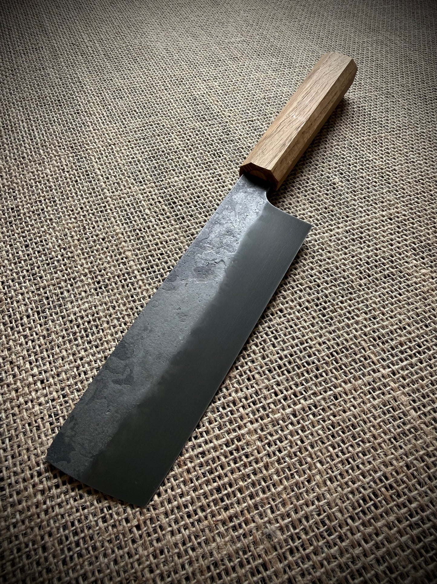 Nakiri | Carbon steel | Oak handle
