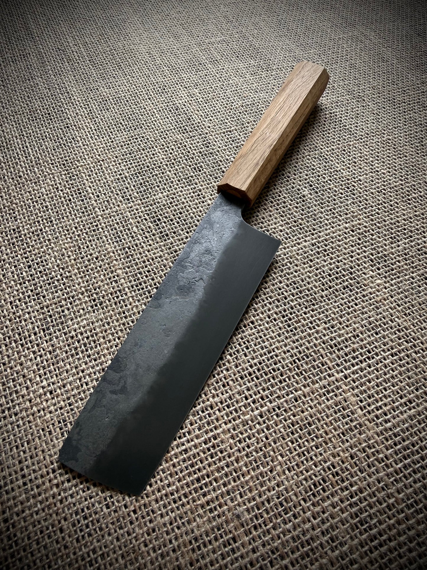 Nakiri | Carbon steel | Oak handle
