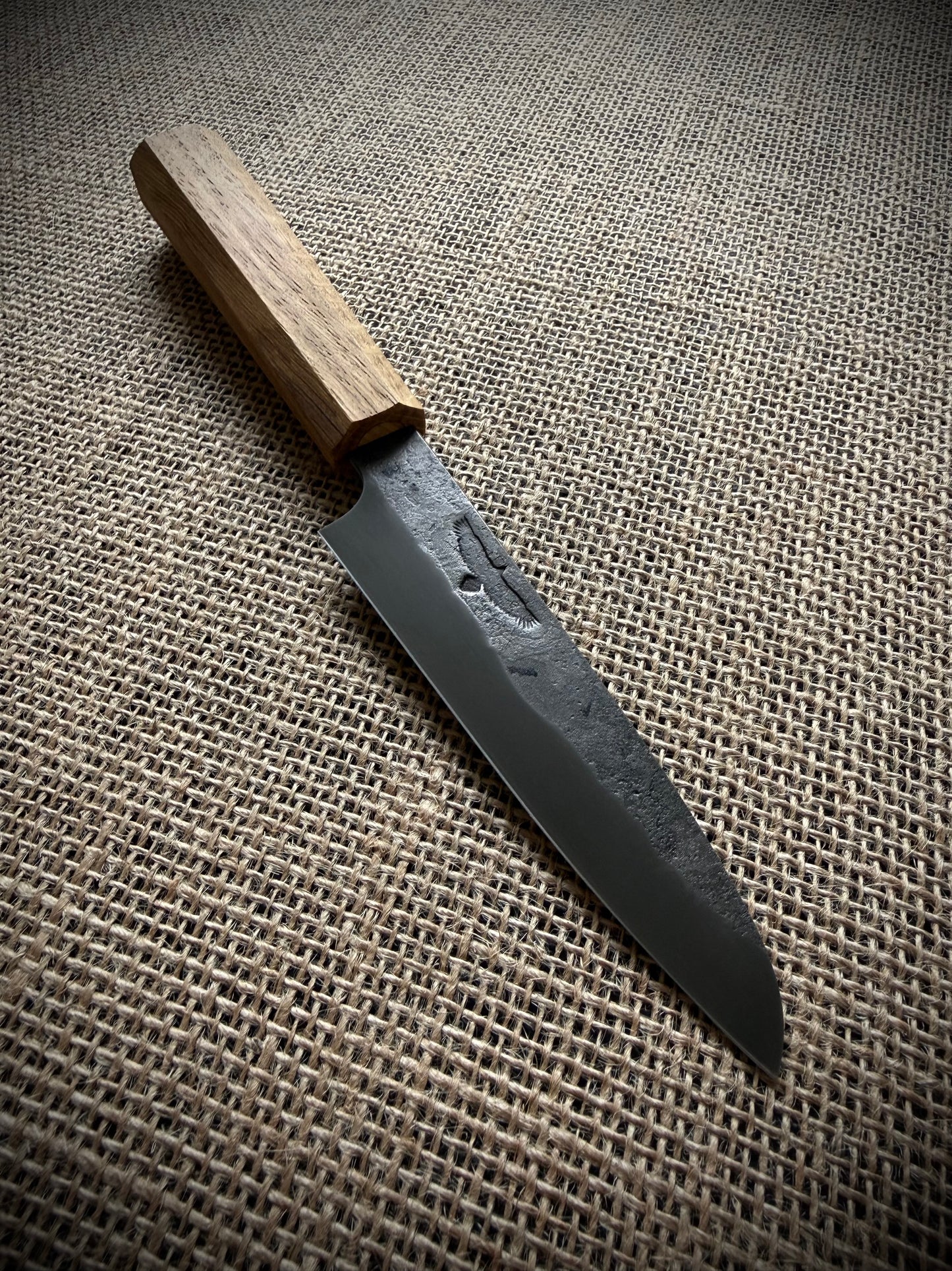 Petty knife | Carbon steel | Oak handle